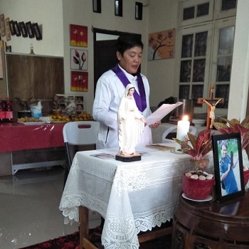 ibadat bersama 100 hari Bp Antonius Ginting--